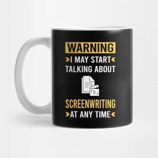 Warning Screenwriting Screenwriter Mug